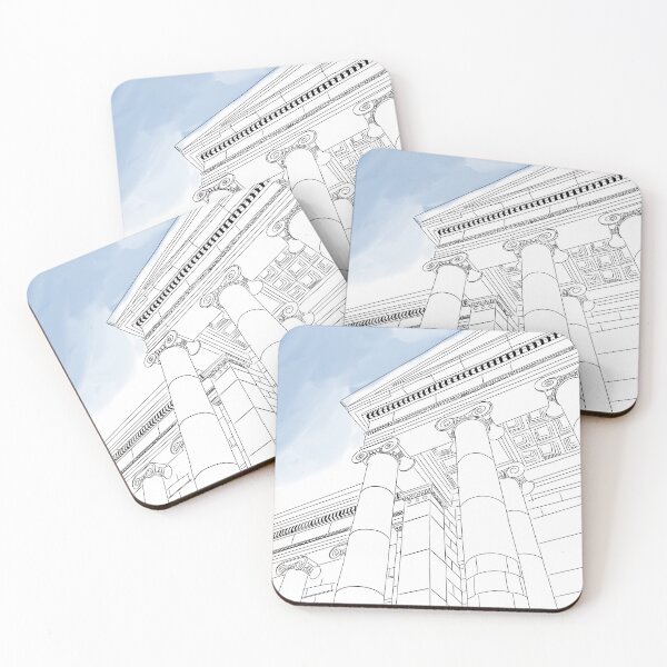 Item preview,  Victorian style architecture drawing with blue sky designed and sold by Priyan96.