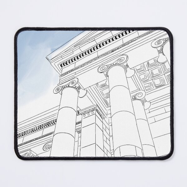 Item preview, Victorian style architecture drawing with blue sky designed and sold by Priyan96.