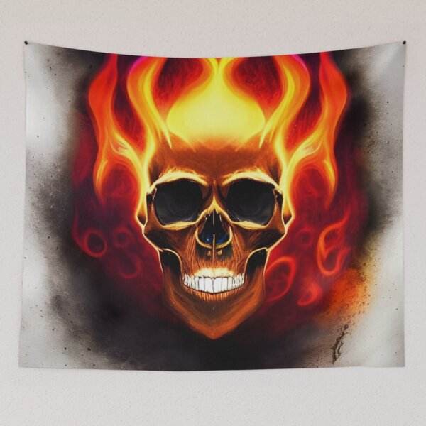 Item preview, Skull on Fire designed and sold by Korral.