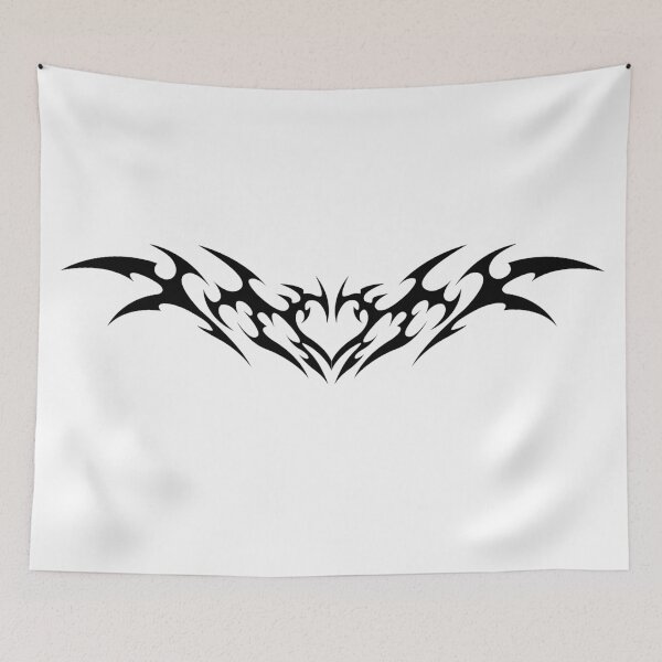 Item preview, Cyber Bat Heart. Tribal designed and sold by Tribalgothss.