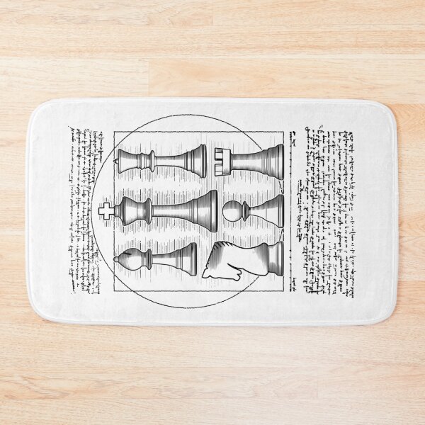Item preview, Vitruvian Chess Player Leonardo Da Vinci Set Pieces Vintage designed and sold by GrandeDuc.