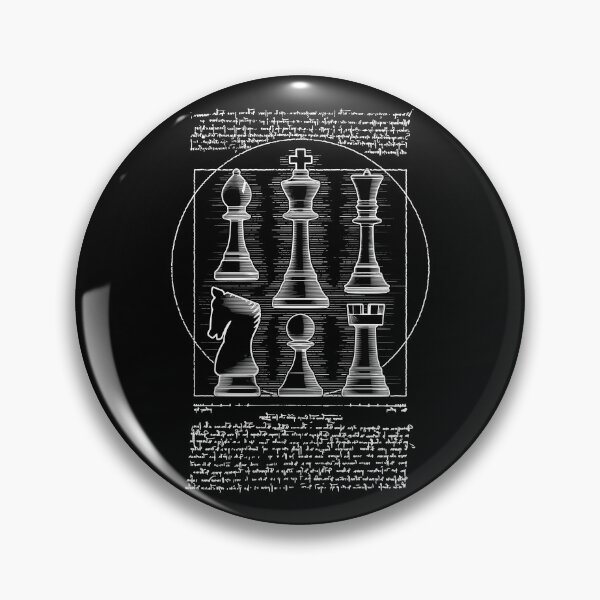 Item preview, Vitruvian Chess Player Leonardo Da Vinci Set Pieces Vintage designed and sold by GrandeDuc.
