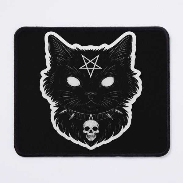 Item preview, Infernal Familiar – Gothic Cat Sticker designed and sold by FabTragedy.