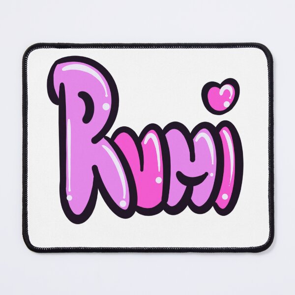 Item preview, Rumi popular girls first name in pink and purple. Top 100 Personalized personalised customised name Rumi  designed and sold by Artonmytee.