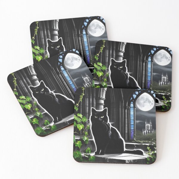 Item preview, Gothic Black Cat – Ivy and Shadows designed and sold by LEO'S CREATURE　れおずくりーちゃー.