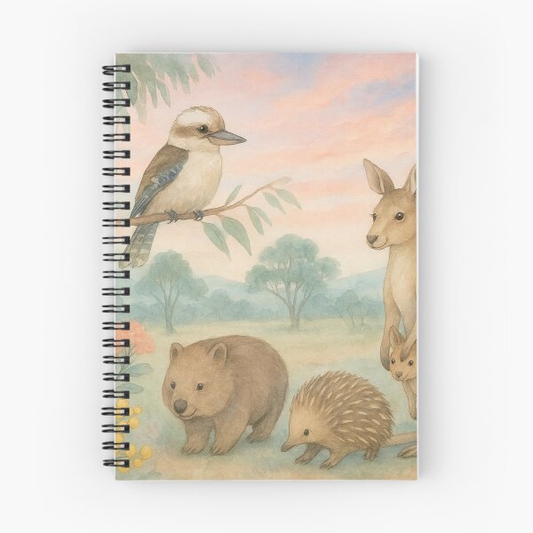 Item preview, Australian Wildlife Watercolour Mural Scene designed and sold by DeadsetAussie.