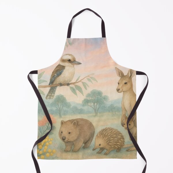 Item preview, Australian Wildlife Watercolour Mural Scene designed and sold by DeadsetAussie.