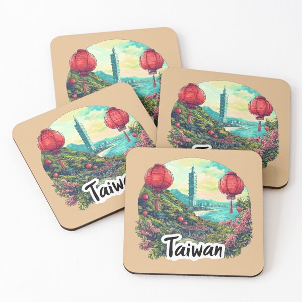 Item preview, Taiwan - Island of Mountains and Lanterns designed and sold by Myra365Art.