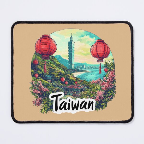 Item preview, Taiwan - Island of Mountains and Lanterns designed and sold by Myra365Art.