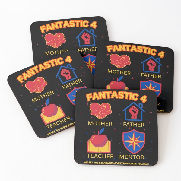 Item preview, Father Mother Teacher Mentor FANTASTIC 4 designed and sold by rebuZZ-Apparels-The Minimalistic Buzz.