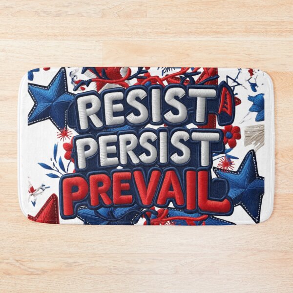 Item preview, Resist Persist Prevail Embroidered Inspirational Motivational Patch designed and sold by ArtDesignTp.