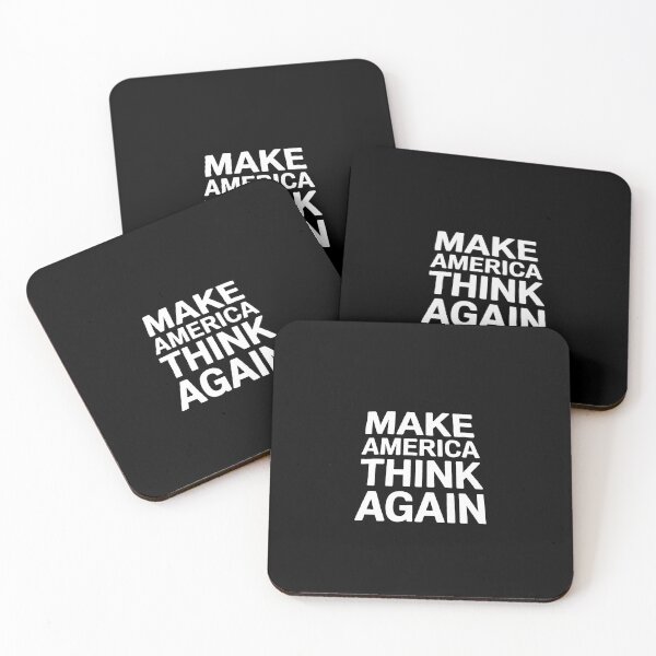 Item preview, Make America Think Again Anti-Trump #RESIST Protest Liberal Black designed and sold by splindoershop.