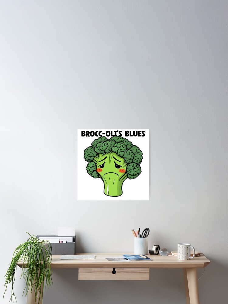 Thumbnail 2 of 3, Poster, Brooding Broccoli designed and sold by allogy.