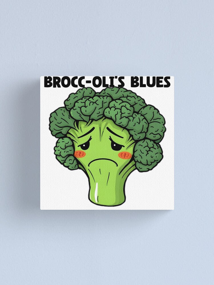 Thumbnail 1 of 3, Canvas Print, Brooding Broccoli designed and sold by allogy.