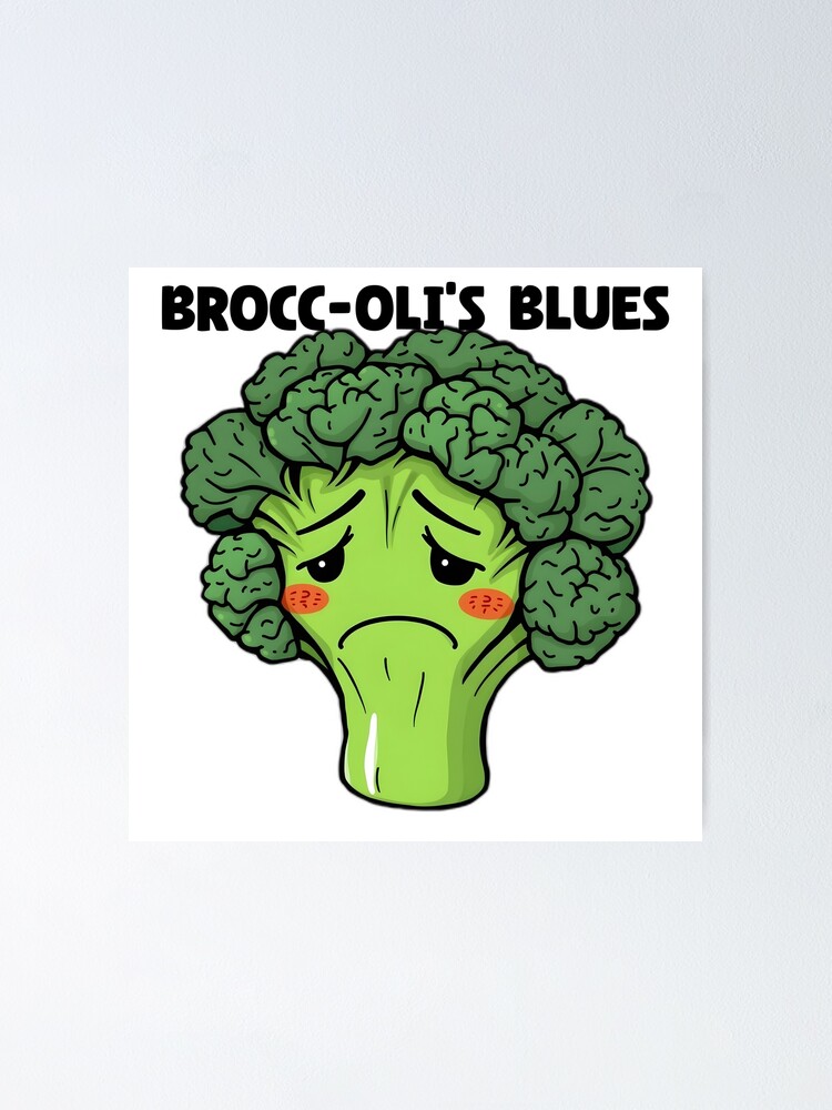 Thumbnail 1 of 3, Poster, Brooding Broccoli designed and sold by allogy.