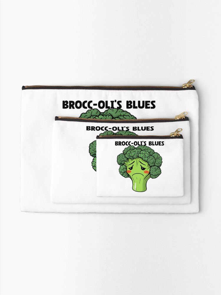 Thumbnail 2 of 4, Zipper Pouch, Brooding Broccoli designed and sold by allogy.
