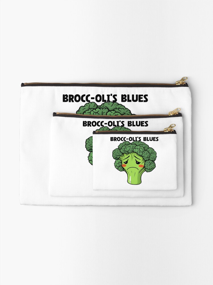 Thumbnail 2 of 4, Zipper Pouch, Brooding Broccoli designed and sold by allogy.