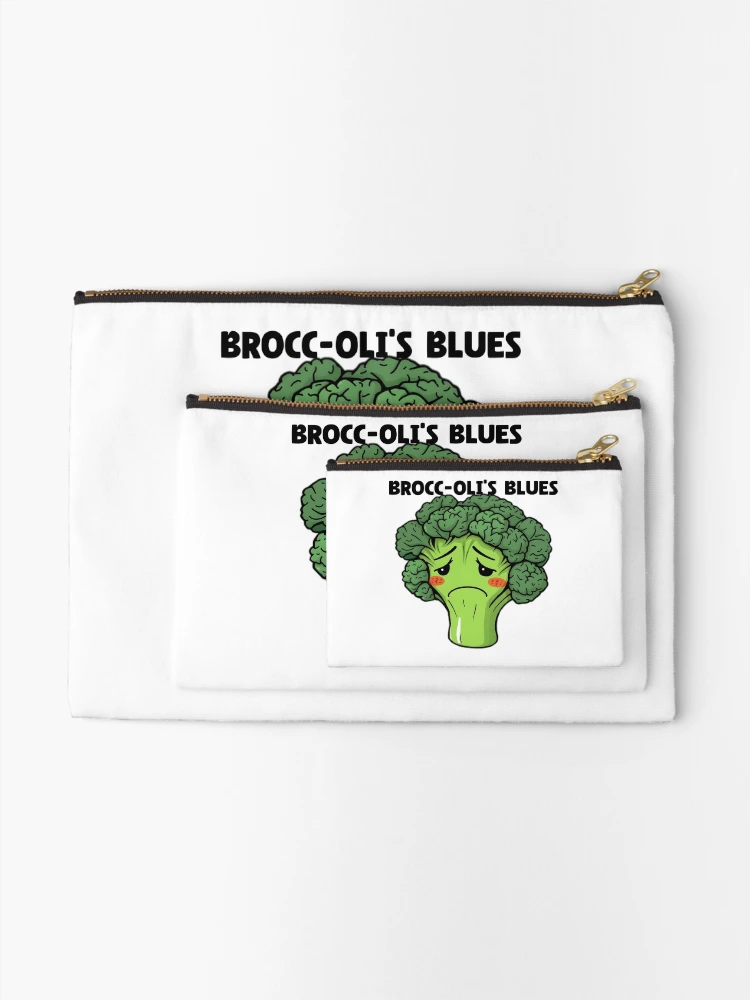Thumbnail 2 of 4, Zipper Pouch, Brooding Broccoli designed and sold by allogy.