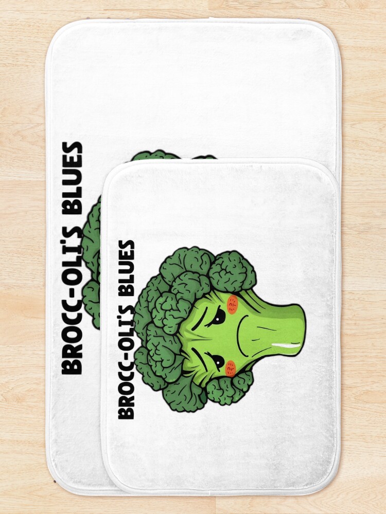 Thumbnail 5 of 6, Bath Mat, Brooding Broccoli designed and sold by allogy.
