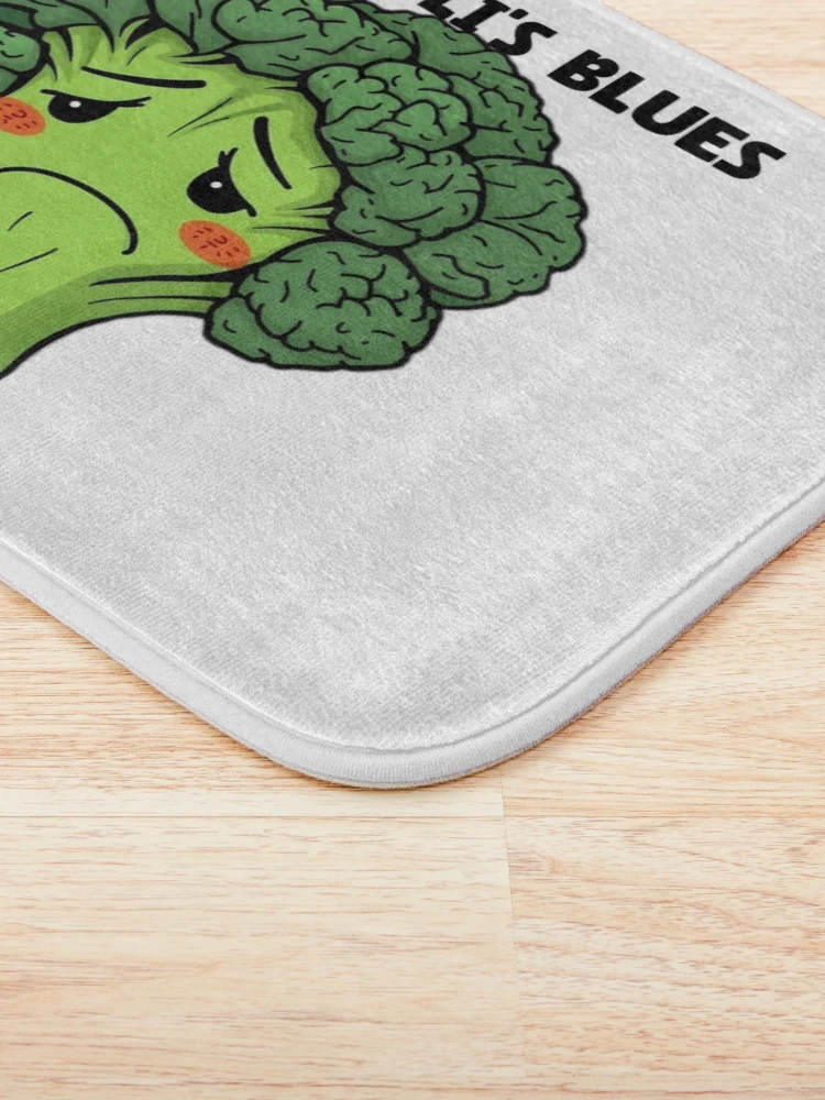 Thumbnail 3 of 6, Bath Mat, Brooding Broccoli designed and sold by allogy.