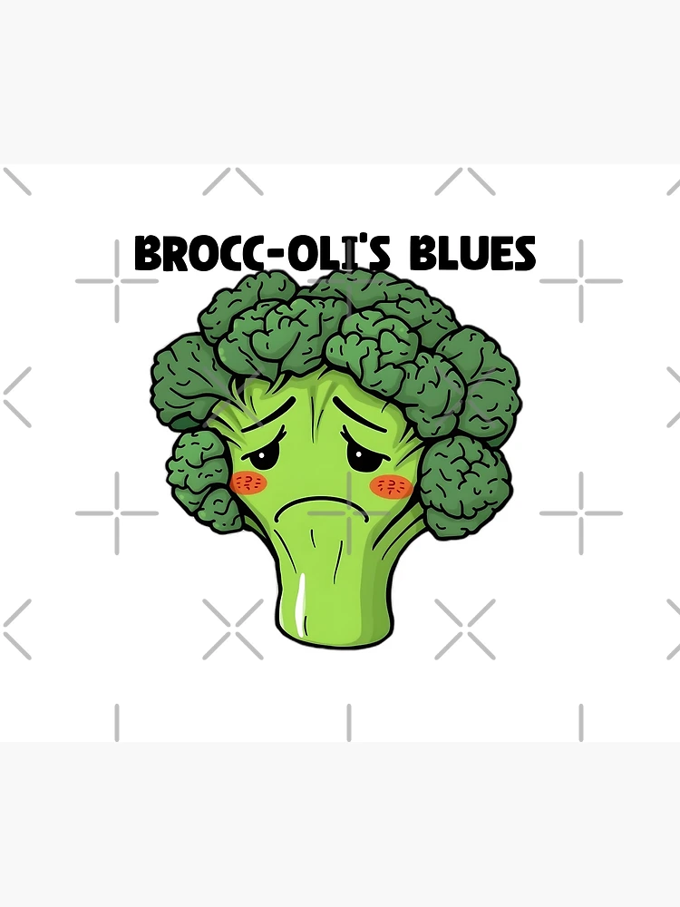 Thumbnail 6 of 6, Throw Blanket, Brooding Broccoli designed and sold by allogy.