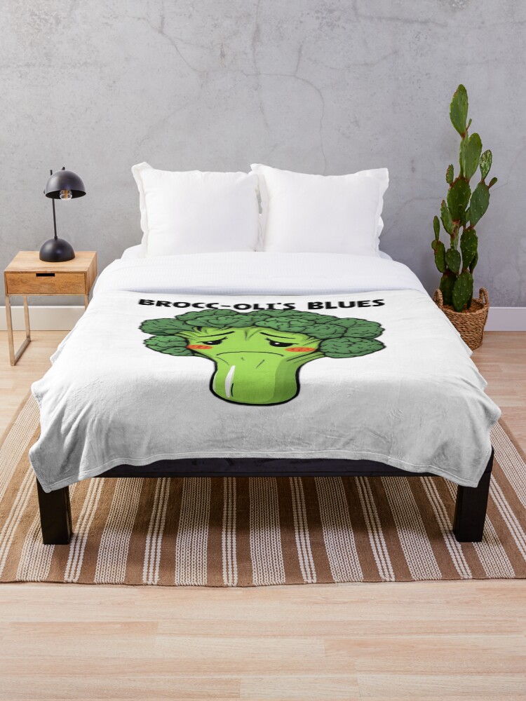 Thumbnail 1 of 6, Throw Blanket, Brooding Broccoli designed and sold by allogy.