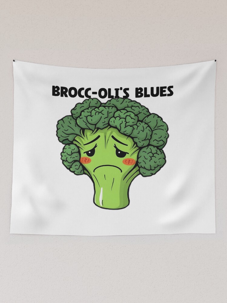 Thumbnail 2 of 3, Tapestry, Brooding Broccoli designed and sold by allogy.