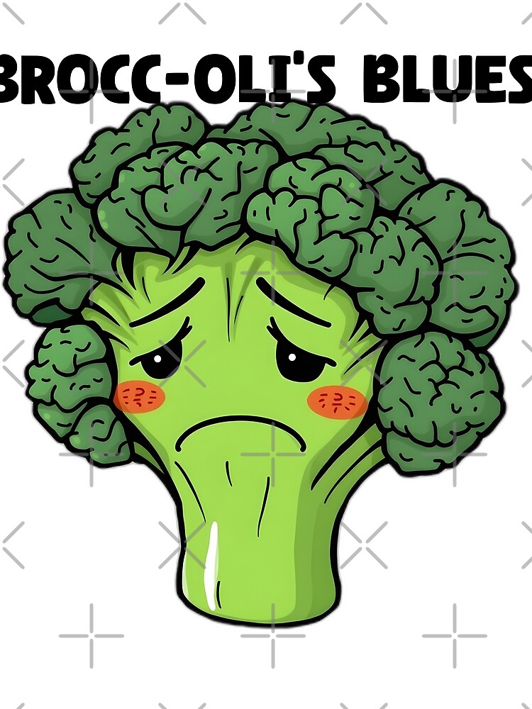 Thumbnail 3 of 3, Scarf, Brooding Broccoli designed and sold by allogy.