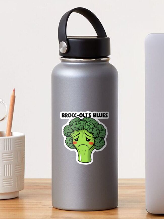 Thumbnail 1 of 3, Sticker, Brooding Broccoli designed and sold by allogy.