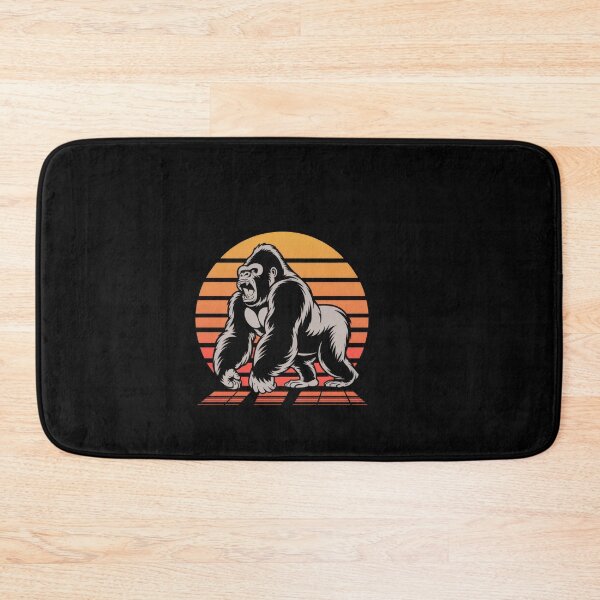 Item preview, Retro Sunset Gorilla Design – Bold Vintage-Style Jungle Power Graphic designed and sold by VISIONARTIST.