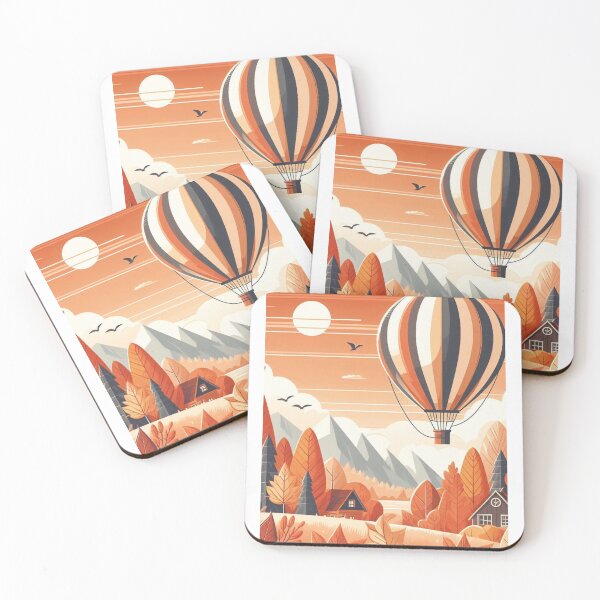 Item preview, Autumn Ascent – Hot Air Balloon Over Fall Forest  designed and sold by ashokreddy343.