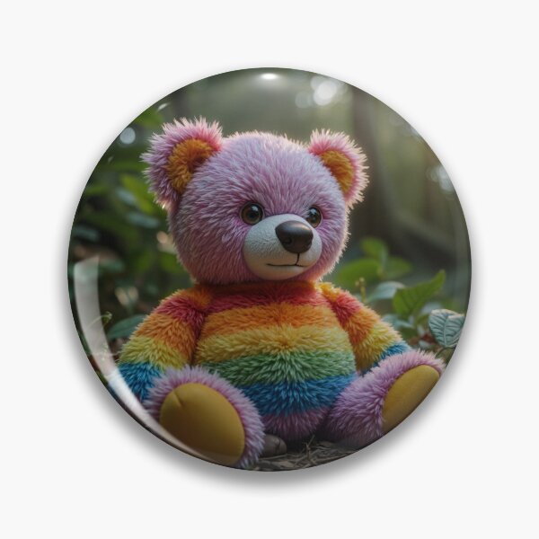 Item preview, Rainbow Stuffed Teddy designed and sold by M-Y-A-R-T-.