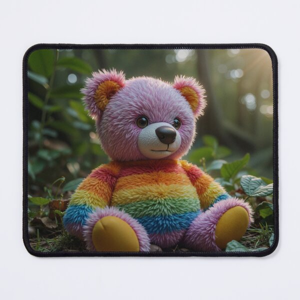Item preview, Rainbow Stuffed Teddy designed and sold by M-Y-A-R-T-.