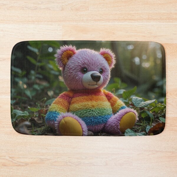 Item preview, Rainbow Stuffed Teddy designed and sold by M-Y-A-R-T-.