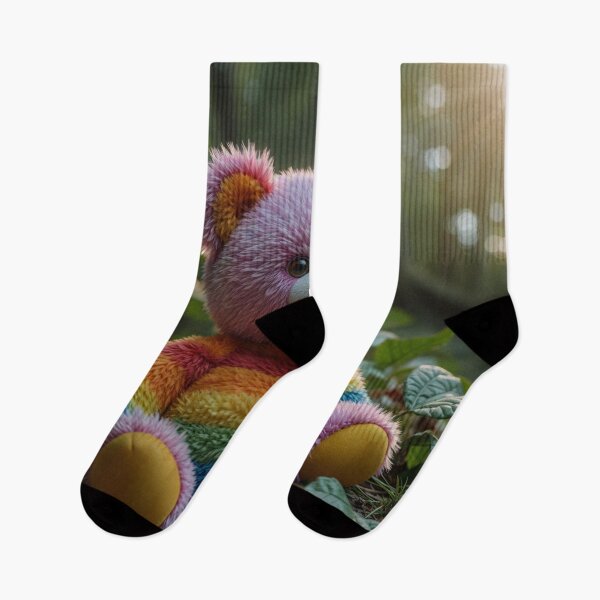 Item preview, Rainbow Stuffed Teddy designed and sold by M-Y-A-R-T-.