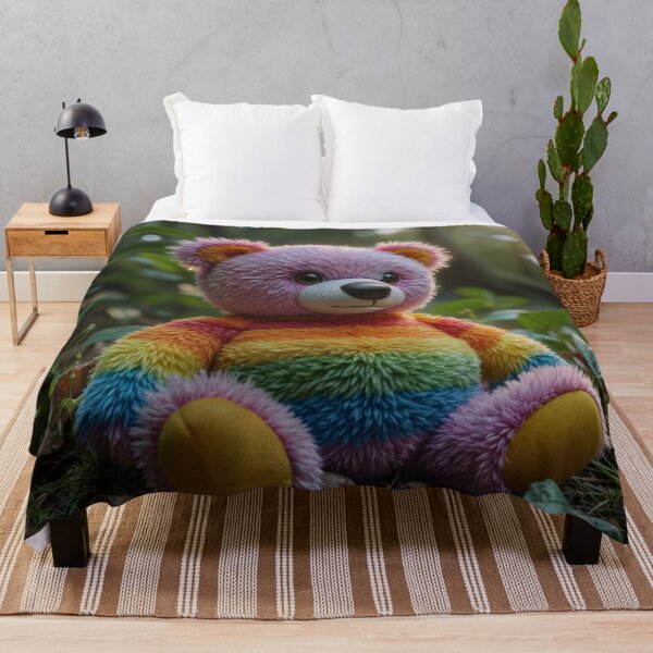 Item preview, Rainbow Stuffed Teddy designed and sold by M-Y-A-R-T-.