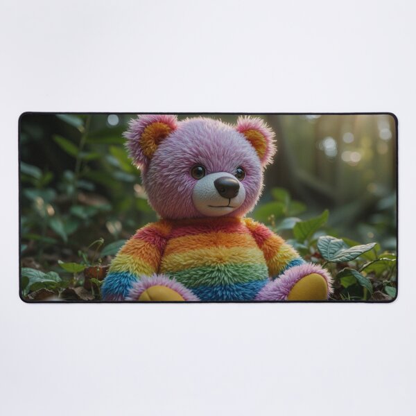 Item preview, Rainbow Stuffed Teddy designed and sold by M-Y-A-R-T-.