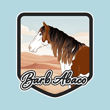 Aperçu de l'œuvre Cheval d'Abaco, blason et armoirie cheval pie, cheval sauvage, races de chevaux des Bahamas de WebEquitation®