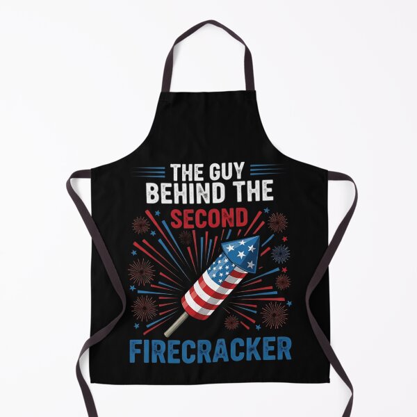 Item preview, The Man Behind The second Firecracker 4th of July Pregnancy announcing a 2nd pregnancy designed and sold by MotivaChic.