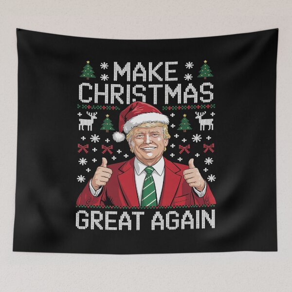 Item preview, Make Christmas Great Again Funny Trump Xmas Snow Pajama Ugly designed and sold by splindoershop.