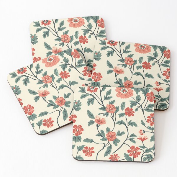 Item preview, Minimalistic Blooming Retro Romantic  India Floral For Sewing Lovers designed and sold by RoyalStarsPatts.