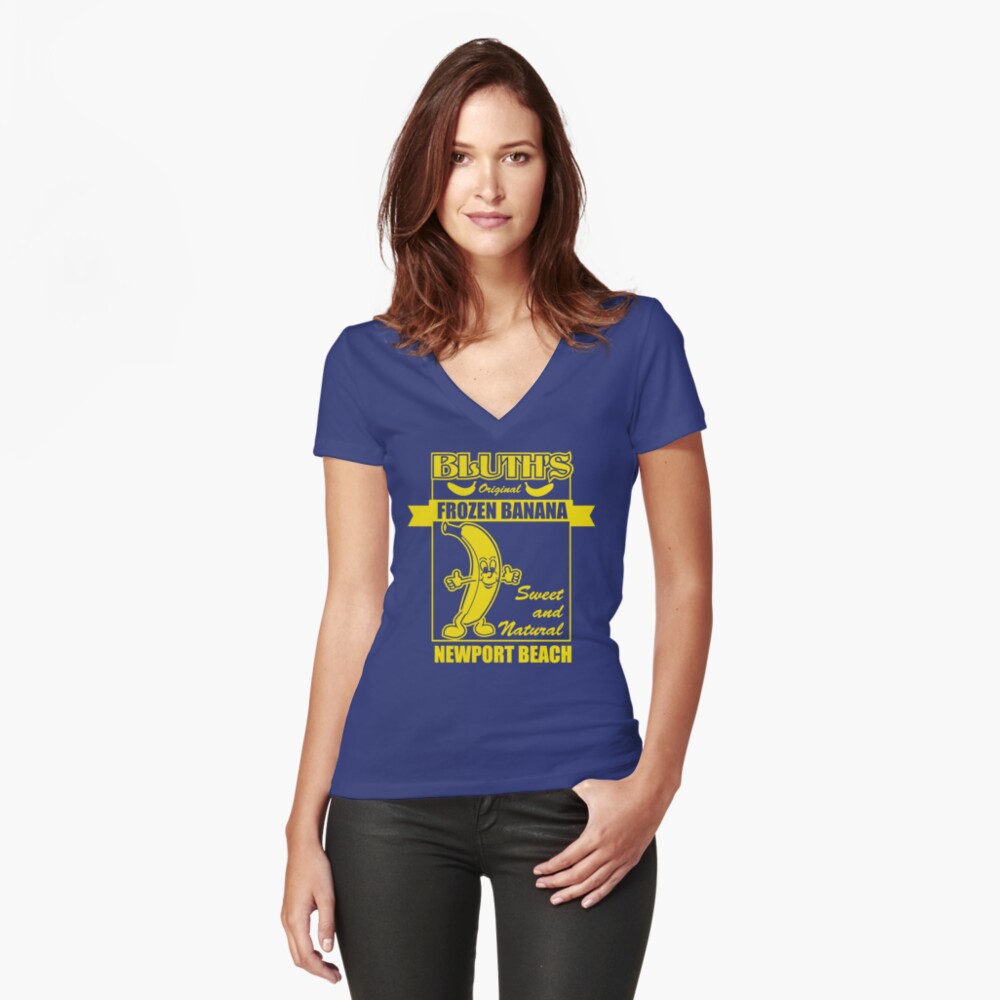 Item preview, Fitted V-Neck T-Shirt designed and sold by McPod.