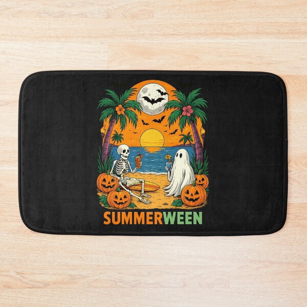 Item preview, Summerween Skeleton Beach Party Halloween Vibes designed and sold by cawtoon.
