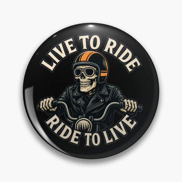 Item preview, Live to Ride Ride to Live | Skeleton Biker Skull Motorcycle Quote designed and sold by OTSC.