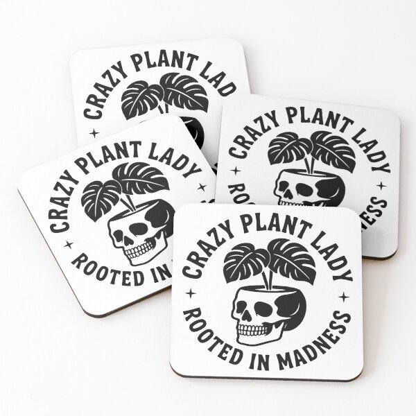 Item preview, Funny Crazy Plant Lady Skull Planter Monstera Design designed and sold by Parkerzz.