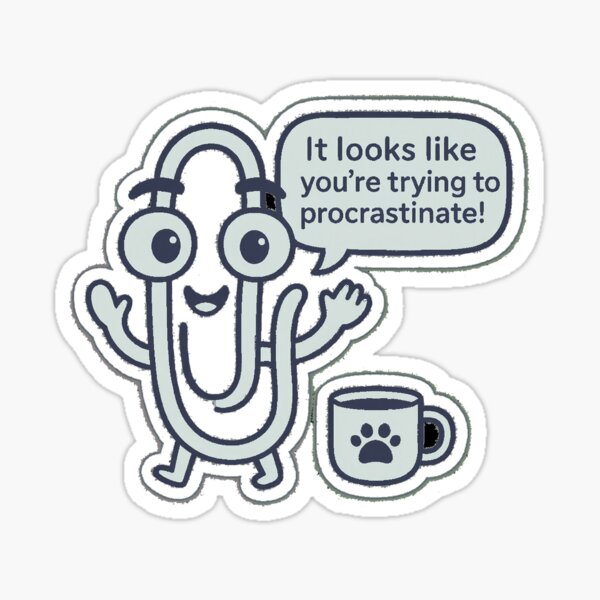 Item preview, Helpful Paperclip Pal – Kawaii Productivity designed and sold by Power Within Prints.