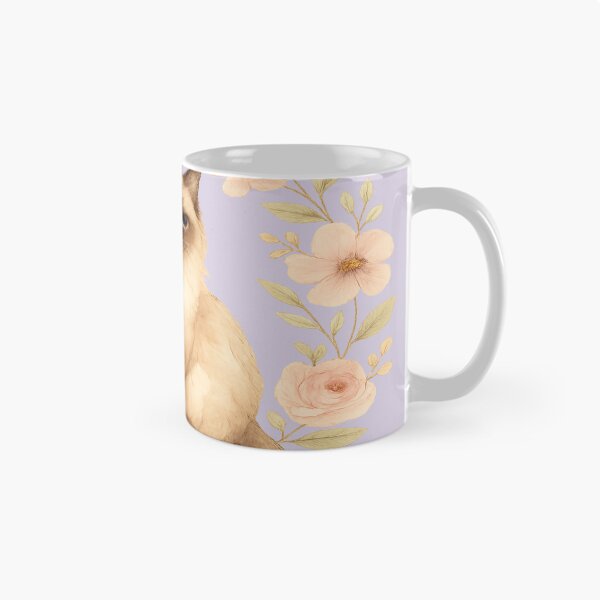 Item preview, Birman Cat Floral Watercolour Illustration  designed and sold by Brontox.