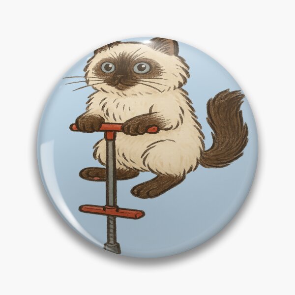Item preview, Birman Cat on Pogo Stick  designed and sold by Brontox.