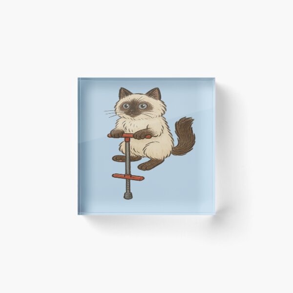 Item preview, Birman Cat on Pogo Stick  designed and sold by Brontox.