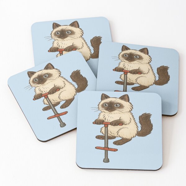 Item preview, Birman Cat on Pogo Stick  designed and sold by Brontox.